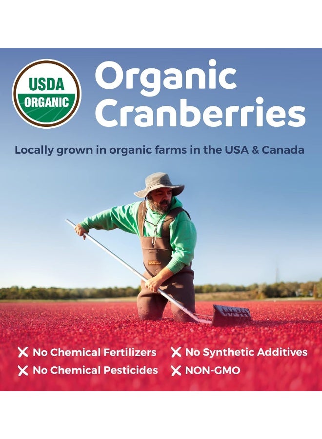 PURE CO Organic Cranberry Pills - 50:1 Concentrate Equals 25,000mg of Fresh Cranberries (Vegan) for Urinary Tract Health & Kidney Cleanse - Cranberry Pills for Women - UTI Support Supplement - 60 Capsules - Image 4